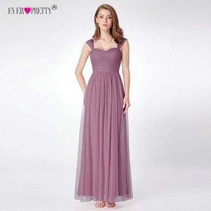 Dust Pink Bridesmaid Dresses Long Ever Pretty Women Elegant Dresses For Weddings Party Guest Gowns Vestido De Festa Longo 2019