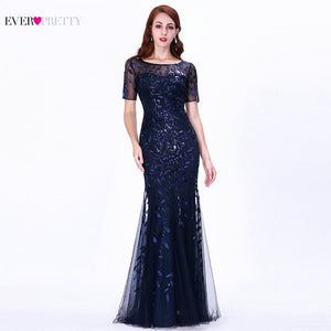 Burgundy Bridesmaid Dresses Ever Pretty Elegant Mermaid O Neck Sequined Wedding Party Dress Formal Gowns Robe De Soiree 2019